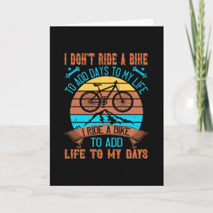 Tarjeta MTB En Bicicleta Para Añadir Vida A Mis Días