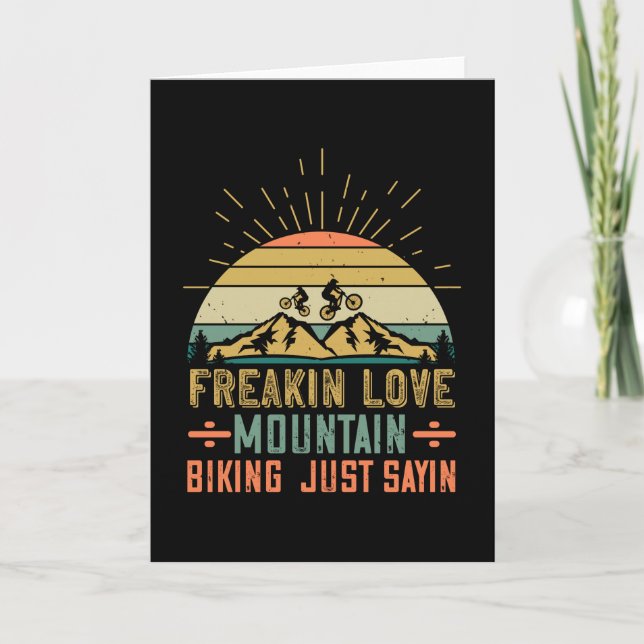 Tarjeta MTB - Freakin Love Mountain Biking (Anverso)