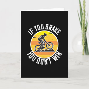 Tarjeta MTB - Si Frenas No Ganas
