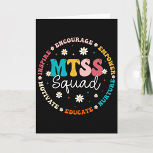 Tarjeta Mtss Squad - Vida de maestro Consejero escolar Con