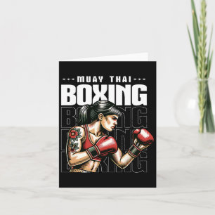 Tarjeta Muay tailandesa lucha contra artes marciales mma