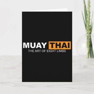Tarjeta Muay Thai El Arte De Los Ocho Miembros Kickboxing