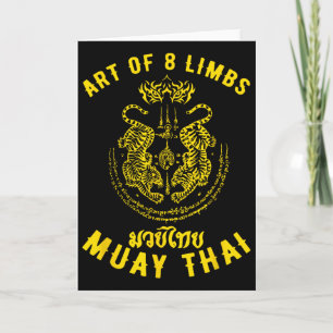 Tarjeta Muay Thai Hombres Mma Tigre Pelea Callejera Muay T