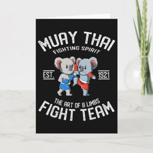 Tarjeta Muay Thai Koala Fight Team - Nak Muay, Kickboxing 