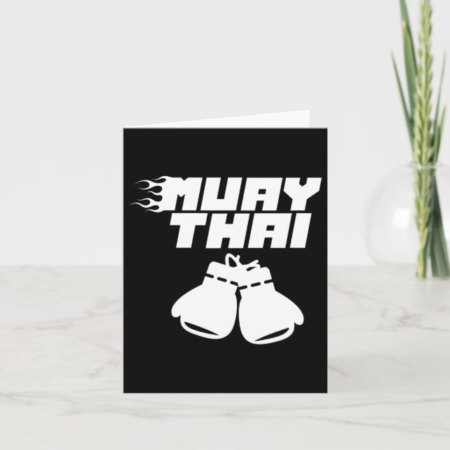 Tarjeta Muay Thai Martial Arts Fighob (Anverso)