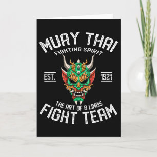Tarjeta Muay Thai Oni - Boxeo Tailandés y Kickboxing