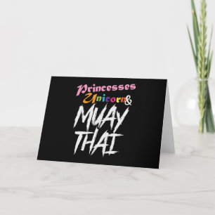 Tarjeta Muay Thai "Princesas Unicorn"