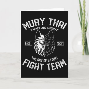 Tarjeta Muay Thai Wolf Fight Team - Nak Muay, Kickboxing G