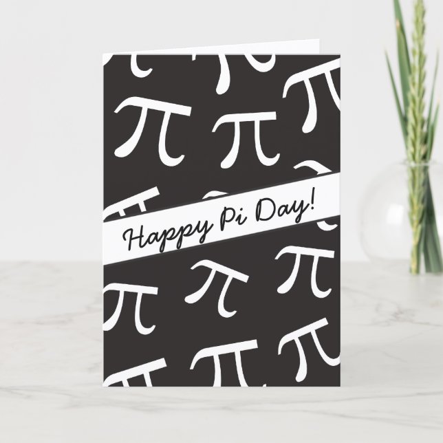 Tarjeta Mucha Pi - Matemáticas - Feliz Día del Pi (Anverso)
