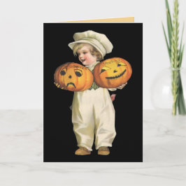Tarjeta Muchacho de la calabaza