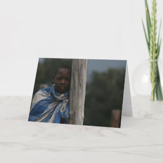 Tarjeta Muchacho del Masai