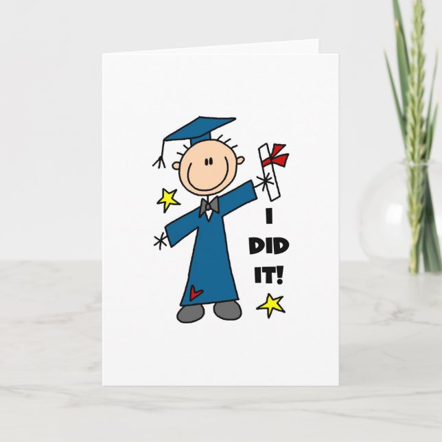 Tarjeta Muchacho graduado (Anverso)