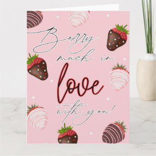 Tarjeta Muchas bayas con amor, saludo del día de San Valen