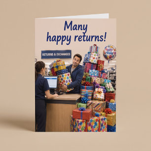 Tarjeta Muchas felicidades divertido cumpleaños