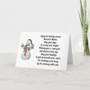TARJETA MUCHAS FORMAS DE DESEAR UNA FELIZ NAVIDAD