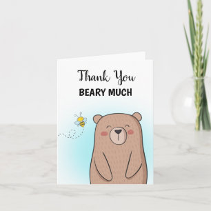 Tarjeta Muchas gracias a Beary