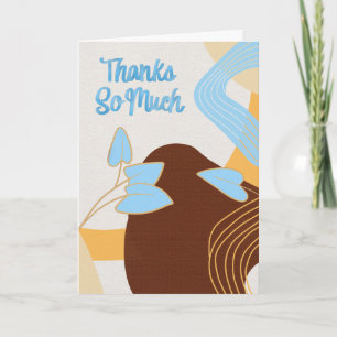 Tarjeta Muchas Gracias – Apreciación Moderna Retro