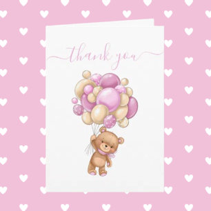 Tarjeta ¡Muchas gracias, eres oso!