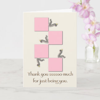 Tarjeta Muchas Gracias Sssssso Muchísima Rosa Cuadrícula M