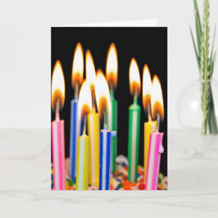 Tarjeta Muchas velas de cumpleaños