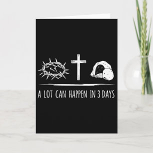 Tarjeta Mucho Puede Suceder En 3 Días Cruz Cristiana Jesús