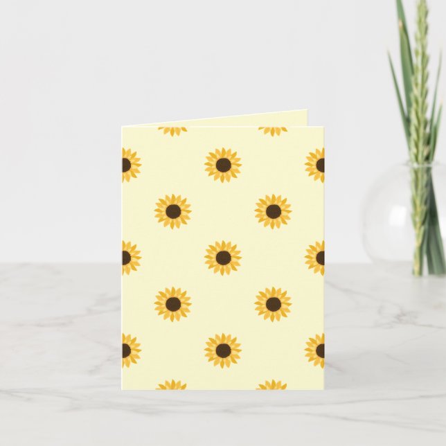 Tarjeta Muchos Girasoles (Anverso)