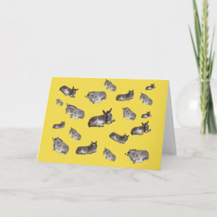 Tarjeta Muchos pequeños burros