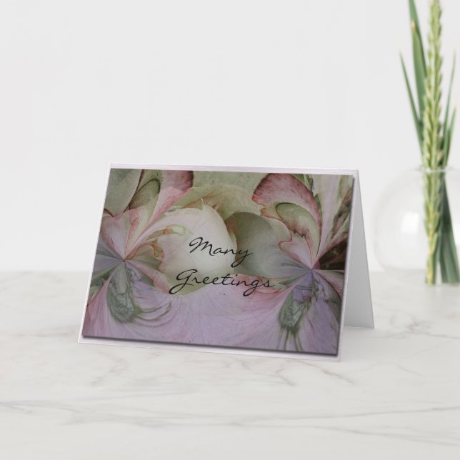 Tarjeta Muchos saludos (Anverso)