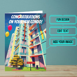 Tarjeta Mudando la casa a nuevas felicitaciones