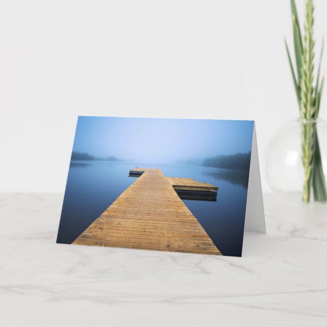 Tarjeta Muelle en el lago (Anverso)