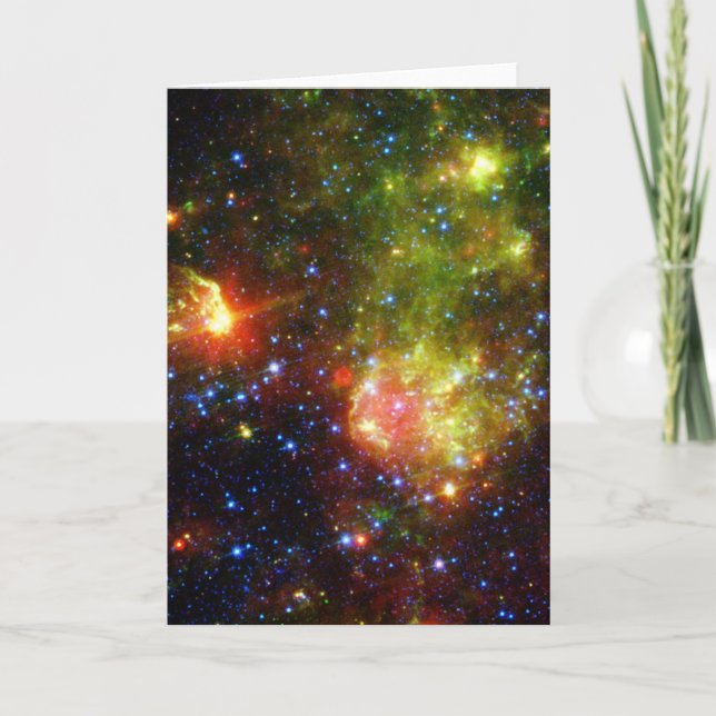 Tarjeta Muerte turbia de la estrella masiva de la NASA (Anverso)