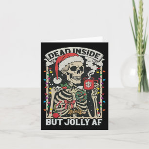 Tarjeta Muerto por dentro pero alegremente divertido esque