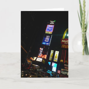 Tarjeta muestras del Times Square