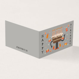 Tarjeta Muffin de cumpleaños de celebración