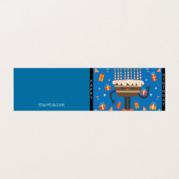 Tarjeta Muffin de cumpleaños de celebración - Azul