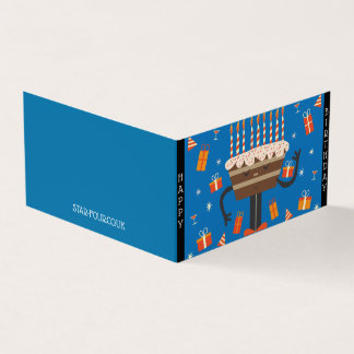 Tarjeta Muffin de cumpleaños de celebración - Azul