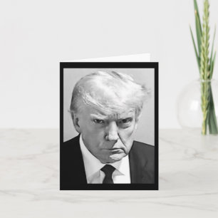 Tarjeta Mug Shot - Disparan a Donald Trump