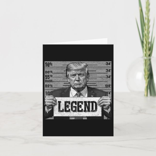 Tarjeta Mugshot Funny Trump 2024 (Anverso)