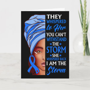 Tarjeta Mujer Africana Afro Soy La Tormenta Conciencia de