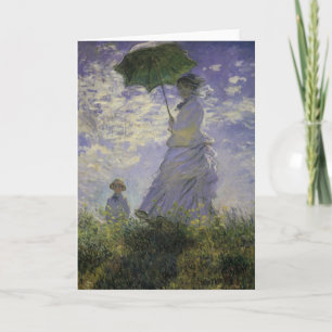 Tarjeta Mujer con Parasol de Claude Monet, Arte Antiguo