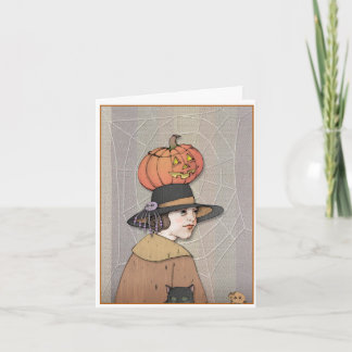Tarjeta Mujer de Halloween