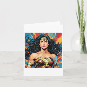 Tarjeta Mujer De La Pegatina Maravilla