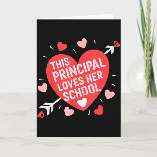 Tarjeta Mujer Directora Día de San Valentín Directora de l (Anverso)