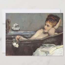 Tarjeta Mujer elegante en el baño (por Alfred Stevens)