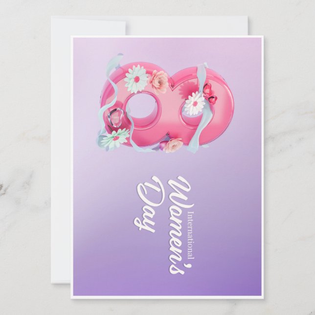 Tarjeta "¡Mujer empoderada, feliz día!" (Anverso)