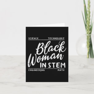 Tarjeta Mujer En Matemáticas Científicas Africanas Melanin