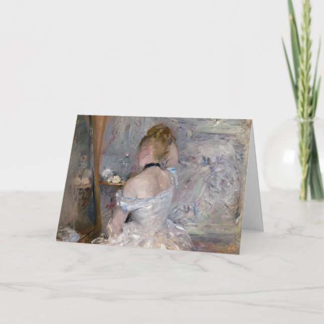 Tarjeta Mujer en su retrete | Berthe Morisot (Anverso)