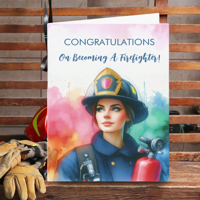 Tarjeta Mujer Felicidades Bombero  (Subido por el creador)