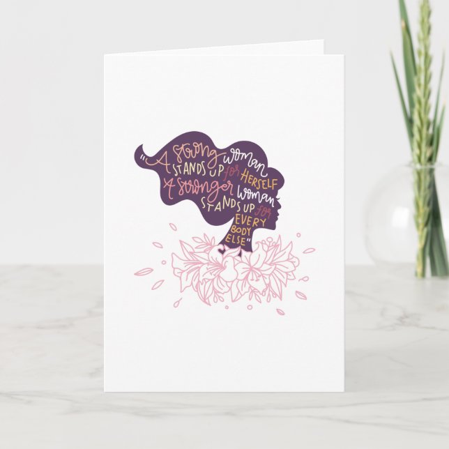 Tarjeta Mujer fuerte (Anverso)