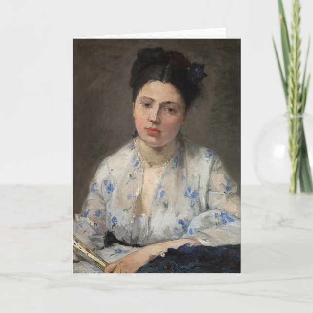 Tarjeta Mujer Joven | Berthe Morisot (Anverso)